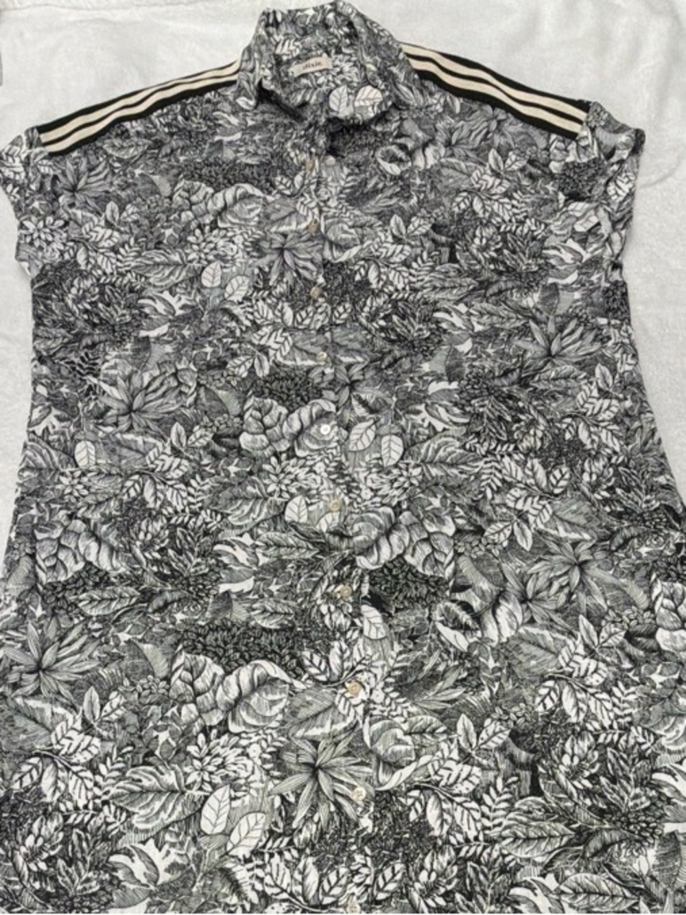 Dixie Black & White Botanical Print Maxi Dress
